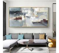HOLEILUCK Quadri astratti di grandi dimensioni su tela Wall Art per soggiorno Quadri senza cornice di grandi dimensioni Decorazione 98x196cm / 39x77in Senza cornice