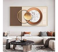 HOLEILUCK Stampe murali Astratta Geometrica di Lusso Stampa Murale Moderna Quadri su Tela Camera da Letto Decorazione Della Parete Pittura per Soggiorno 80x185 cm/32x73in Con Cornice