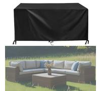 HOLEILUCK Telo Copri Tavolo Esterno Impermeabile,Copertura Divano Esterno Tessuto Oxford 420d, Antivento, Anti-UV Coperture per Mobili Da Giardino Impermeabili 280x100x74cm/LxWxH