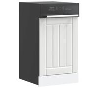 Holekex Pannello per lavastoviglie Lucca bianco, in legno, 45 x 1,5 x 67 cm, mobile da cucina, mobiletto da cucina, protegge la lavastoviglie, design senza tempo, robusto e durevole