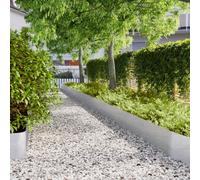 Holepyr Bordi per prato, 20 pezzi, 25 x 103 cm, in acciaio zincato, per aiuole e aiuole, per vialetti da giardino, terrazze, durevoli, flessibili, inossidabili, facili da collegare
