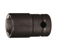 HOLEX Bussola IMPACT con bocca poligonale 1/2", a parete sottile Surface Drive, Apertura: 24mm Quantità:1