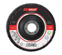 HOLEX Disco abrasivo lamellare long life ZA conico, Ø125mm, Grana: 120 Quantità:1