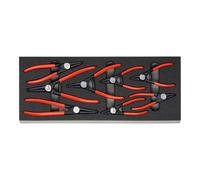 HOLEX Set di pinze di precisione per anelli di sicurezza, 8pz. Quantità:8