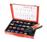 HOLEX Set per serraggio di terminali, connettori e giunti inclusa pinza di serraggio Quantità:1