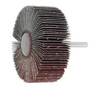 HOLEX Spazzole lamellari in tela abrasiva con gambo (A), grana 80, Testa Ø80 x l=30mm Quantità:1