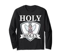 Holey Moley Animal Pun Mole Lover Talpa Whisperer Maglia a Manica