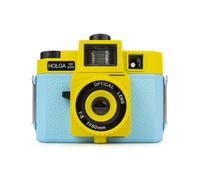 HOLGA 120 GCFN Macchina Fotografica Blu/Giallo Con Multi Luce E Vetro Obiettivo