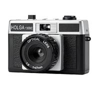 Holga 135BC Black Silver Lomo 35mm Film Camera con effetto angolo nero