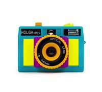 Holga 135FC Con Blitz Crazy Colore Argento 35mm Macchina Fotografica Camera