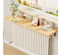 HOLGVE Copritermosifone Sopra la Mensola Per Termosifone, Mensola Sopra Termosifone, Mensola Per Piante da Interno Legno Sopra Termosifoni Con Staffa, Dietro Divano(Yellow,90 * 30cm/35 * 11.8in)