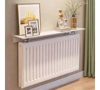 HOLGVE Mensola Sopra Termosifone Senza Fori, Copritermosifone Bianchi, Massimizza Lo Spazio, Mensola da Parete In Metallo Dietro Divano, Per Soggiorno, Camera da Letto(70cm/27.6in)