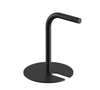 HOLGVE Stanchion for Museo con Piano da Tavolo a Forma di U | Base Rotonda Impilabile, Corda Elastica e Opzione Fune in Acciaio 304, Barriera in Corda(Black)