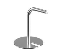 HOLGVE Stanchion for Museo con Piano da Tavolo a Forma di U | Base Rotonda Impilabile, Corda Elastica e Opzione Fune in Acciaio 304, Barriera in Corda(Silver)