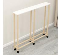 HOLGVE Tavolo consolle, Tavolo da Divano, Tavolino stretto dietro il divano, Tavolo da ingresso in accento, con ruote universali girevoli a 360°, for corridoio, soggiorno, foye(47.2x5.9x43.8in/120x15x