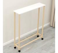 HOLGVE Tavolo consolle, Tavolo da Divano, Tavolino stretto dietro il divano, Tavolo da ingresso in accento, con ruote universali girevoli a 360°, for corridoio, soggiorno, foye(31.4x5.9x36in/80x15x91.