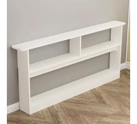 HOLGVE Tavolo da Divano, Tavolo Consolle Dietro Il Divano, Tavolo da Corridoio a 3 Strati, Tavolo da Ingresso Stretto, Tavolo da Corridoio in Accento for Piccoli Spazi, Soggiorno(White,59x5.9in/150x15