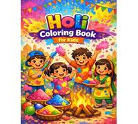 Holi Coloring Book for Kids