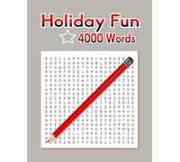 Holiay Fun: Word Search Puzzle Book 4000 Words 126 Pages Last Page Calendar 2025 Size 8.5x11 For Adult And Seniors