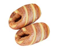 Holibanna 1 Paio Di Pantofole Per Il Pane Falso Pane Francese Pantofole Super Morbide Inverno Coperta Cotone Sandali Per Il Pane Inverno Peluche Cibo Pantofola Divertente Novità Camera Da