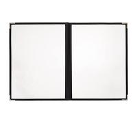 Holibanna 1 pezzo Porta Menu Trasparente PVC Organizer per Ristoranti Personalizzabile Pagine Facciate per e Ricette per Bar e
