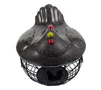 Holibanna 1 Pz cesto porta uova cesti portaoggetti cesta portaoggetti portafrutta fruits basket fruttiera per rosa piccolo cesto di uova organizzatore di frutta rivestimento in ceramica Grey