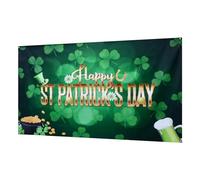 Holibanna 1 Pz Panno Per Decorazioni Natalizie Background Del Partito Decorazioni Per La Giornata Di San Patrizio Sfondo Verde Trifoglio Green Panno Fotografico in Vinile