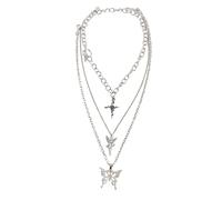 Holibanna 1 Set Collana Con Piccolo Angelo Collana In Oro Per Donne Bracciali Gioielli Lunga Con Catena In Oro Per Donne Ciondolo Collane Per Costumi Per Con Croce