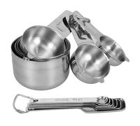Holibanna 1 Set Di Cucchiai Dosatori Tazze E Cucchiai Dosatori Metrici Cucchiaini Dosatori Cucchiaini Da Tè Cucchiai Da Forno Bilancia - Per Acciaio Inossidabile 304 Argento