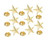 Holibanna 1 Set Distintivo Del Pentagramma Decorazione A Stella Pin Per Costume Abito Distintivi Stellari Spilla Distintivo Spilla A Stella A Cinque Punte Spille Da Bavero Lega D'oro 8 Pezzi