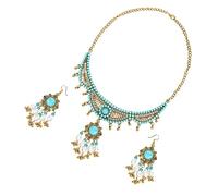Holibanna 1 Set Insieme Dell'orecchino Della Collana Per Collana D'argento Orecchini D'epoca Bigiotteria Femminile Collana Da Donna Collana Ragazza Lega