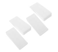 Holibanna 1 Set Zeppe Di Guarnizione Del Mobile Mini Livellamento Livellatori Per Gambe Da Tavolo Pastiglie Shims Cunei Cenare Oscillare Gomma Da Cancellare Bianca 4 Pezzi