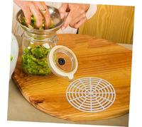 Holibanna 10 pezzi Fermenting Jar Press Mesh Weights Round Plastic Pickling Press Plates Øcm For Home Canning Compact Fermentation Tool For Vegetables And Beverages