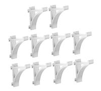 Holibanna 10 pezzi Kit Supporti in Alluminio per Ripiani Freezer Ganci Resistenti per Mensole Frigorifero Clip Metalliche Facili da Installare per Scaffali Congelatore