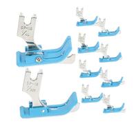 Holibanna 10 Pezzi Piede della macchina da cucire macchina da cucire industriale piedino per cucire accessori per macchine da cucire piedino a plastica Blue