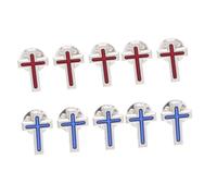 Holibanna 10 Pezzi Spille Croce in Lega di Zinco Resistente allo Sbiadimento Simbolo di Fede per Comunione Uomo Donna Accessorio Elegante per Festa di Comunione