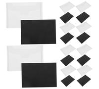 Holibanna 10 Set Sacchetti per Conservazione Fustelle con Fogli Magnetici in Gomma Organizer Trasparente per Timbri e Taglio Fustelle Buste Protettive Resistenti per Scrapbooking e Progetti