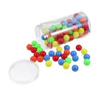 Holibanna 100 Pezzi contare le palle colore per piccolo palline di conteggio piccole giocattoli con la palla Picle palline piccole palline colorate probabilità di insegnare palle plastica