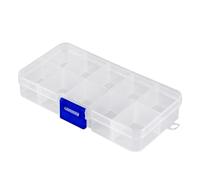 Holibanna 10griglie Scatola Portaoggetti Trasparente Per Gioielli Orecchini Contenitore Di Plastica Organizzatore Per Casa Camera Da Letto