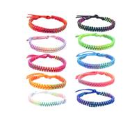 Holibanna 10pezzi Bracciale Intrecciato Unisex Per Uomo e Donna Per Occasioni Speciali e Regali