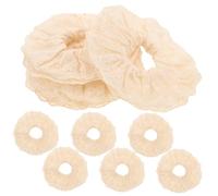 Holibanna 10pezzi Large Lace Scrunchies for Women Jumbo Elastic Hair Ties Soft Embroidery Hair Accessories for Ponytails and Braids Thick and Thin