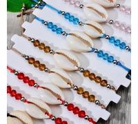 Holibanna 12 pezzi Bracciali Donna Colorati in Cristallo con Perline e Design Braccialetti Boho Leggeri e Resistenti per Feste Regalo Amiche e Uso Quotidiano