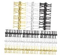 Holibanna 12 Pezzi Carta dei numeri romani orologio da parete romano decorativo di grandi dimensioni Orologi da parete per numeri di orologio sostitutivi numeri romani dell'orologio plastica