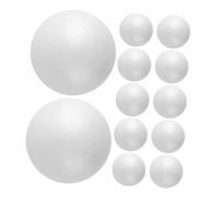 Holibanna 12pezzi Foam Balls Lisce Polistirene per Decorazioni e Progetti Creativi Scuola e Casa Palline Vuote per Fai da Te e attività