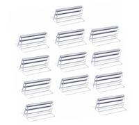 Holibanna 16 pezzi Supporti per Sneeze Guard Clip Denti per Fissaggio Stabile su Banco e Tavolo Portatarghetta e Divisori Espositivi per Supermercato e Negozio