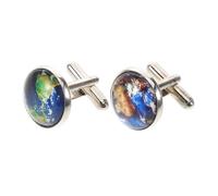Holibanna 1paio Cufflinks Retro Mappa Del Mondo Per Uomo Accessori Eleganti Per Camicie French Perfetti Per Occasioni Formali e Business Design Unico e Artistico
