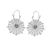 Holibanna 1paio Orecchini Rete Sp Spider Web Per Donna Orecchini Creativi e Decorativi Per Halloween e Occasioni Speciali Design Irregolare e Stile Punk Accessorio Unico e Facile Da