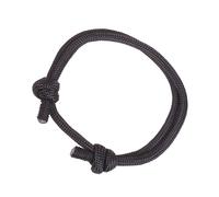 Holibanna 1pezzi Bracciale Intrecciato Regolabile Paracord Nero Per Donna e Ragazza Gioiello Elegante e Comodo Per Occasioni Speciali e Uso Quotidiano