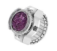 Holibanna 1pezzi Orologio Ad Anello Decorativo a Forma Di Fiore Elegante Orologio Per Dita Femminile Elegante e Facile Da Indossare Design Creativo Unico Comodo e Resistente Squisita Fattura