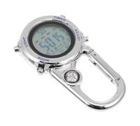 Holibanna 1pezzi Orologio Da Tasca Clip Multi-funzione Per Attività All Aperto Orologio Inossidabile Con Bussola e Gancio Per Escursioni e Campeggio